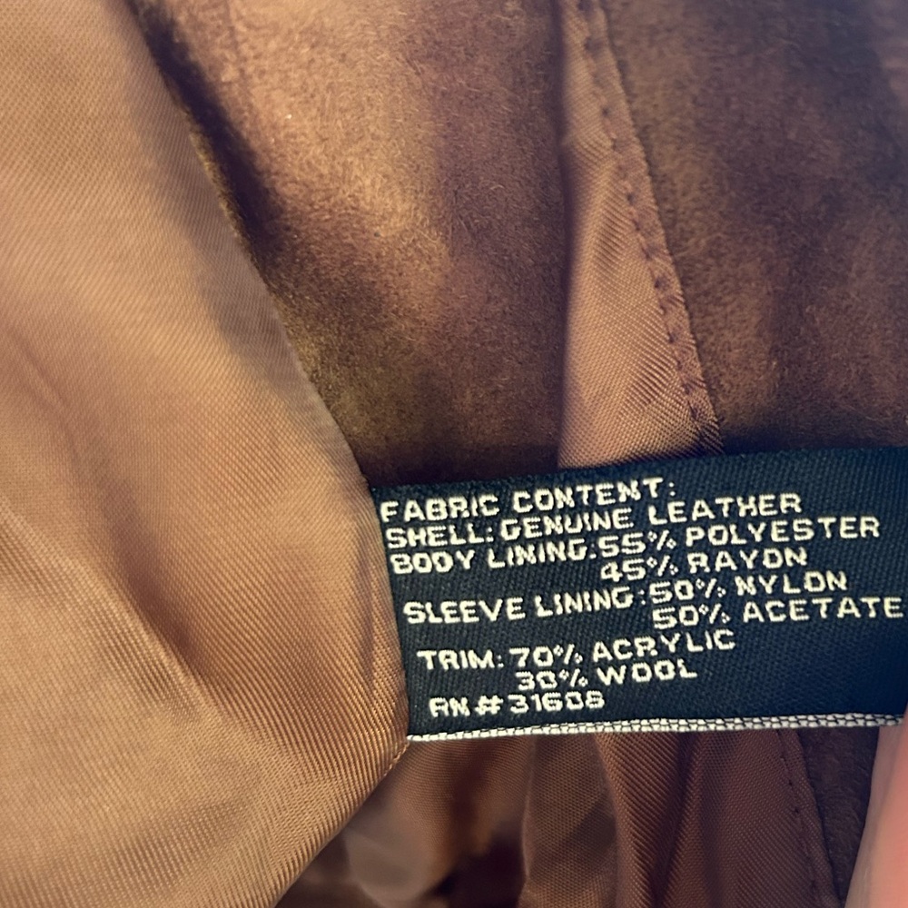 Brown Suede Jacket M - image 4